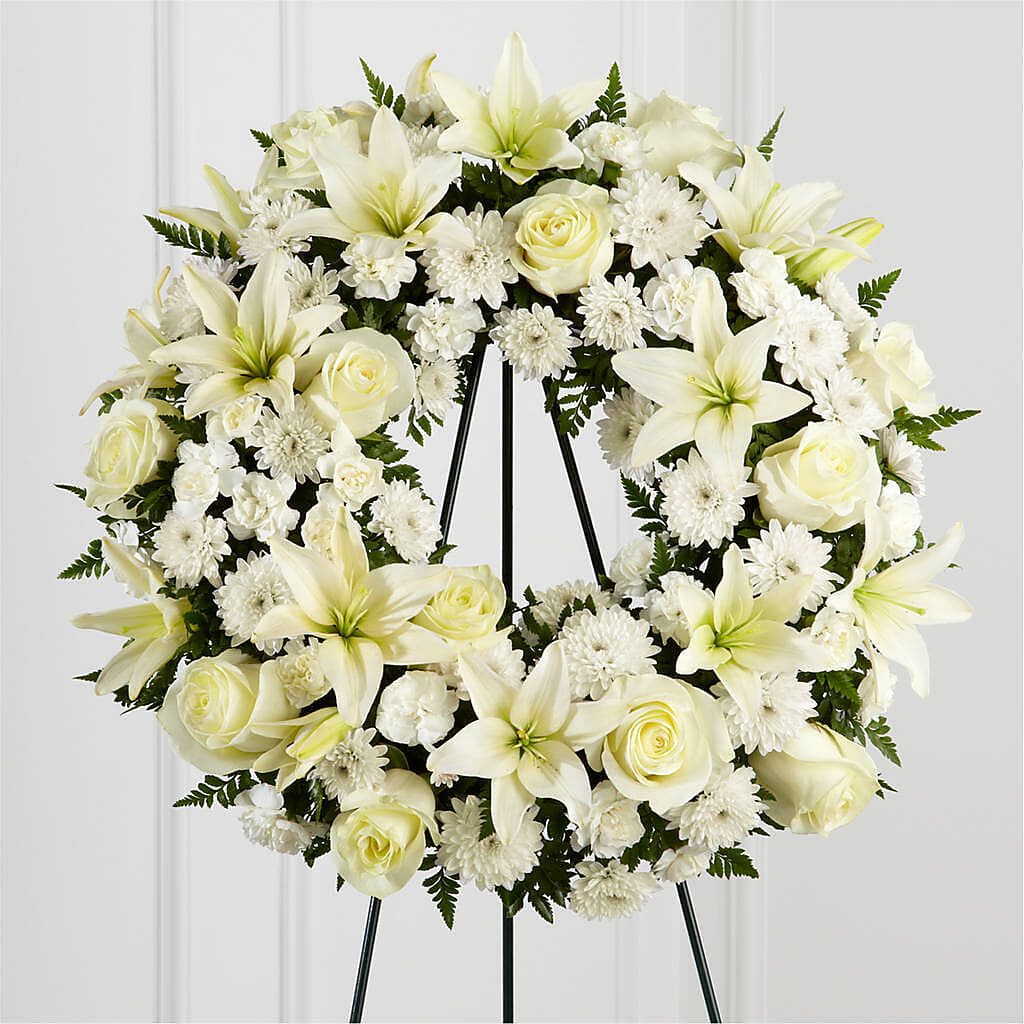 Treasured Tribute Wreath – JENNY'S FLOWER, Brooklyn NY