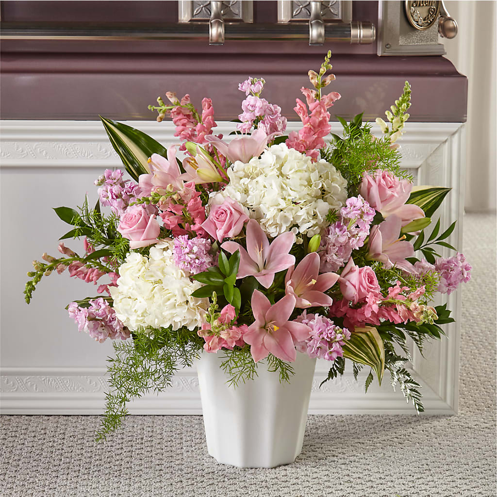 Simply Serene Floor Basket – JENNY'S FLOWER, Brooklyn NY
