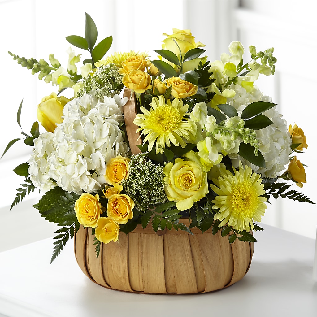 Rustic Remembrance Basket – JENNY'S FLOWER, Brooklyn NY