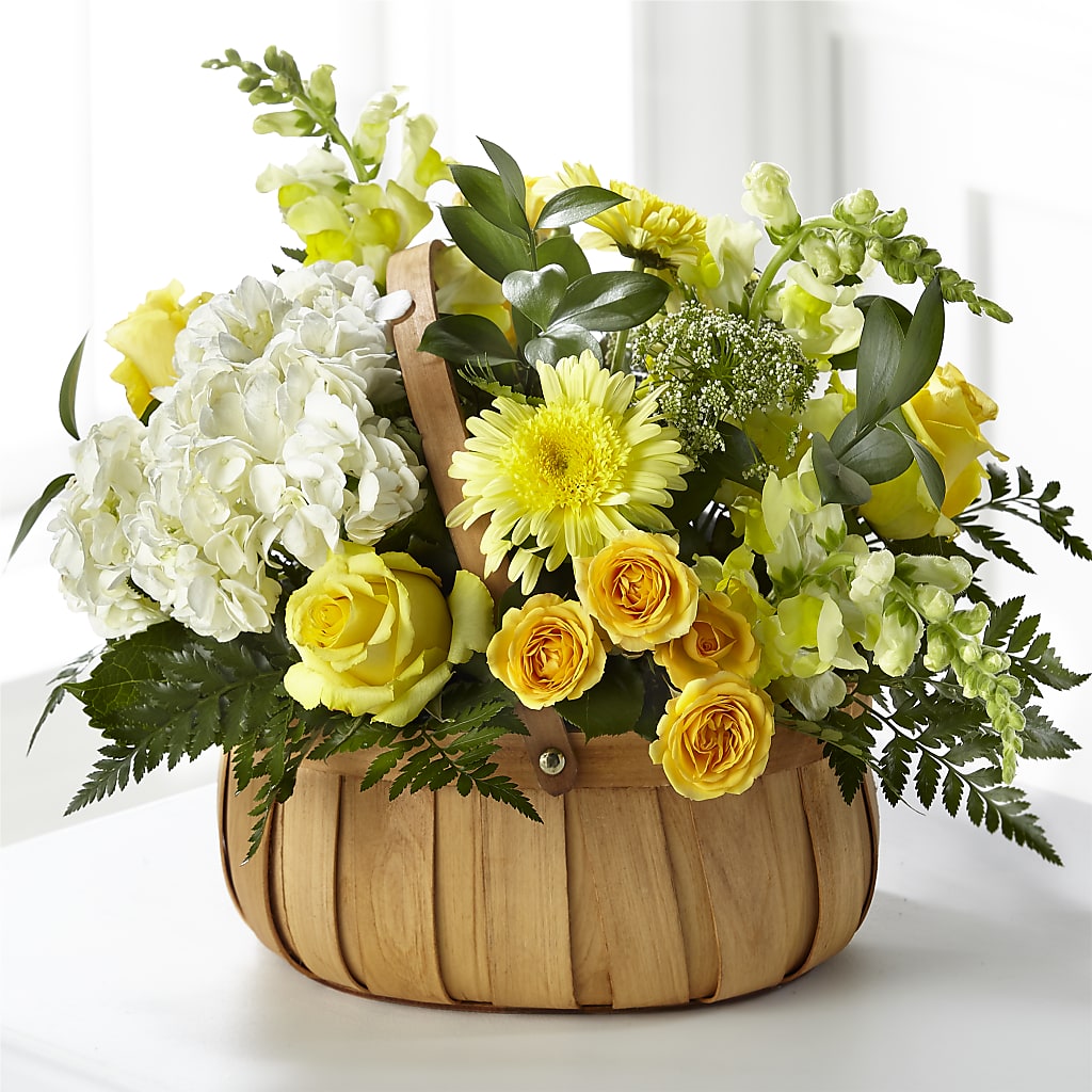 Rustic Remembrance Basket – JENNY'S FLOWER, Brooklyn NY
