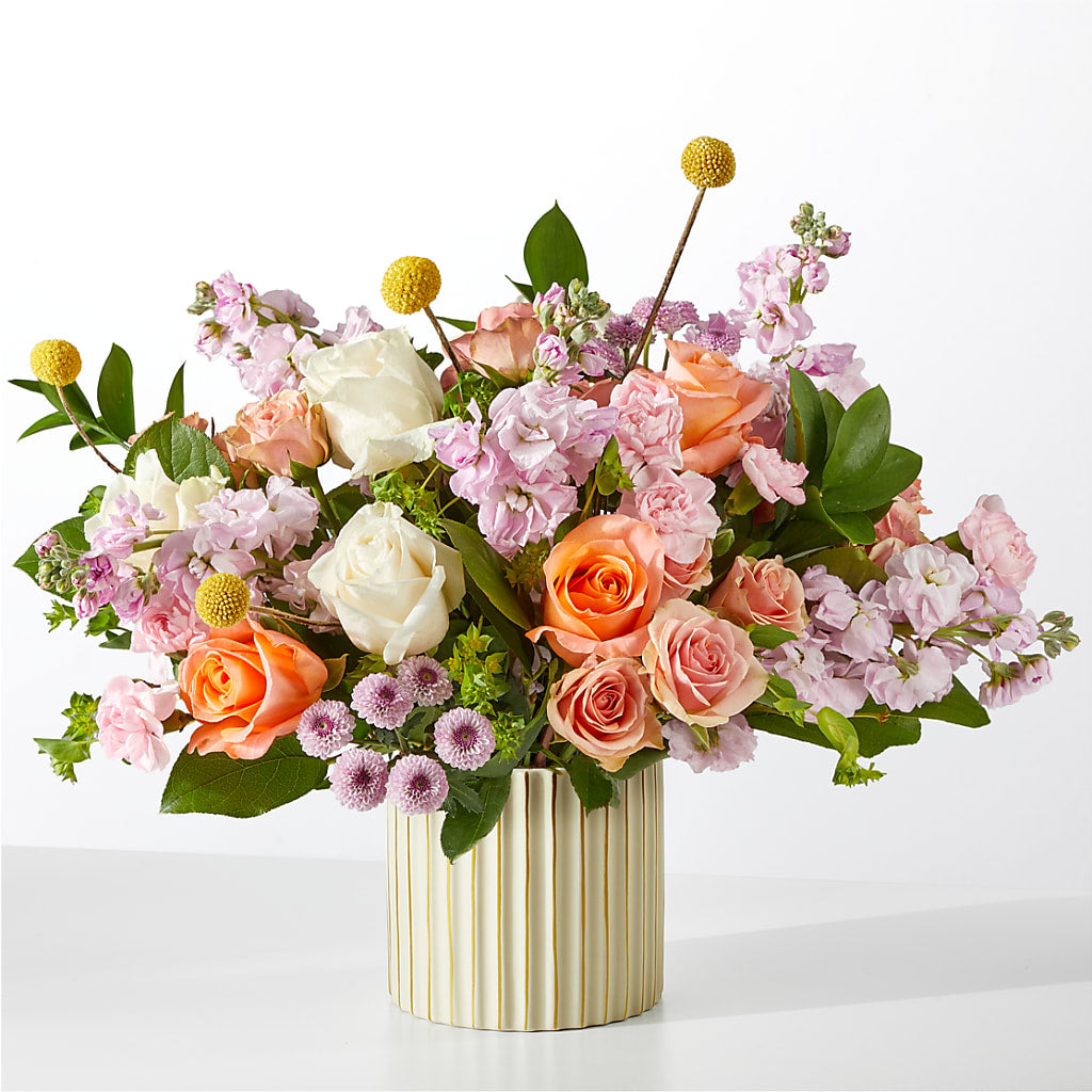 French Market Bouquet with Ivory Vase – JENNY'S FLOWER, Brooklyn NY