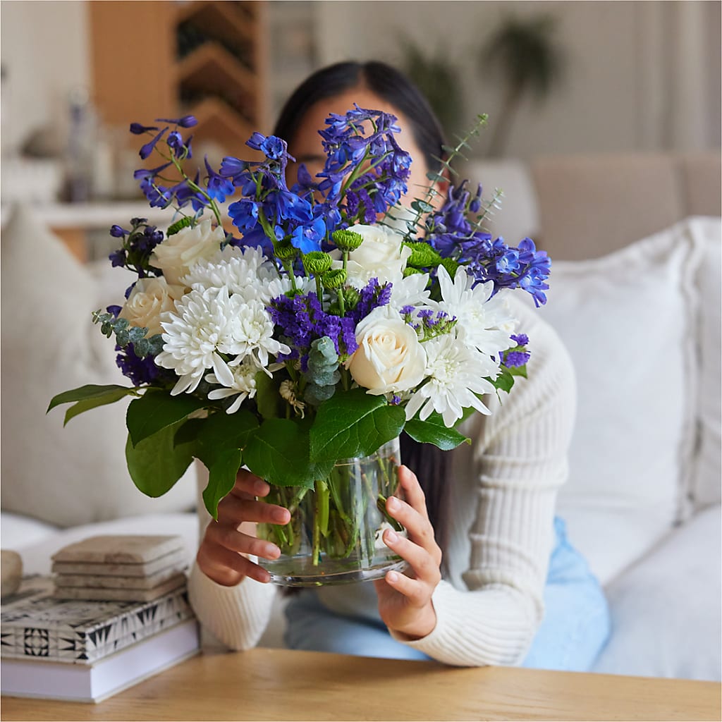 Cerulean Waves Bouquet – JENNY'S FLOWER, Brooklyn NY