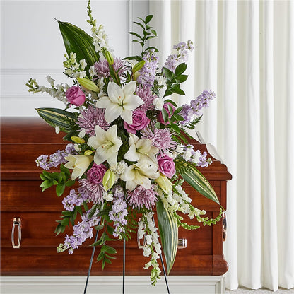 Grateful Hearts Standing Spray – JENNY'S FLOWER, Brooklyn NY