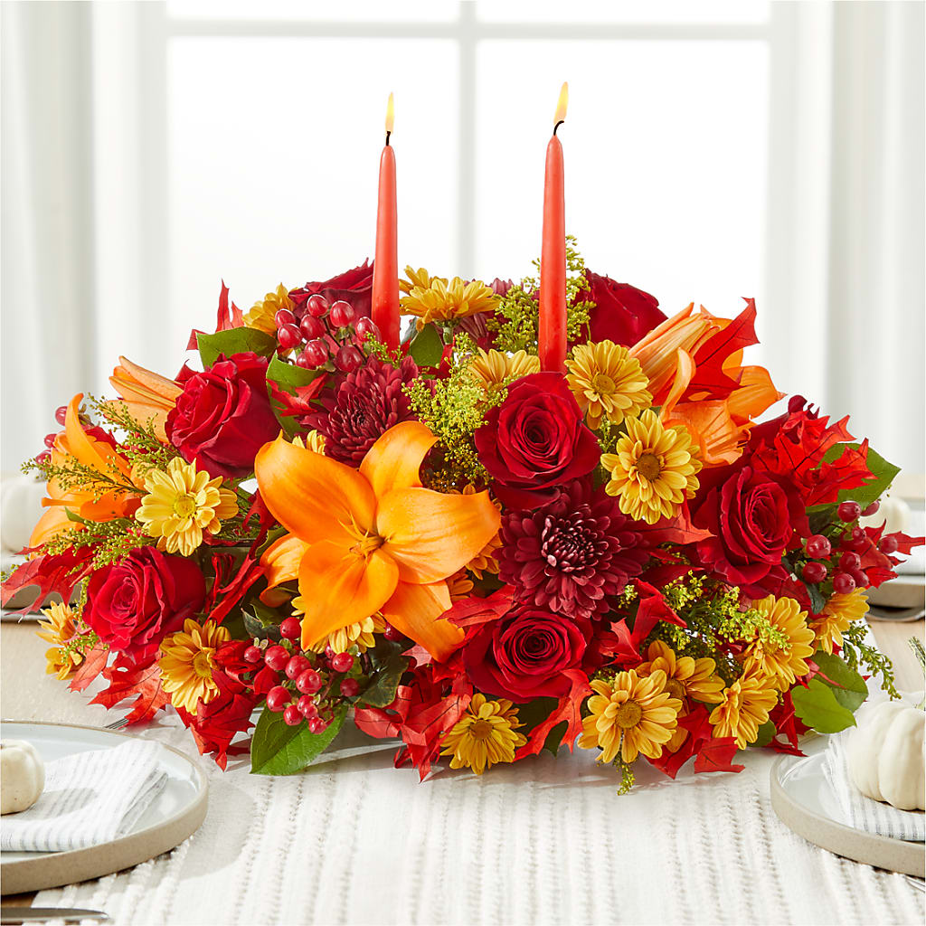Autumn's Embrace Centerpiece – JENNY'S FLOWER, Brooklyn NY